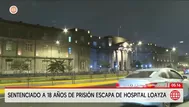 Cercado de Lima: Reo fuga del Hospital Loayza