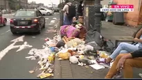 Acumulación de basura en el Cercado de Lima. Foto y video: Canal N