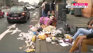 Acumulación de basura en el Cercado de Lima. Foto y video: Canal N