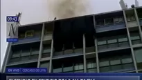 Incendio en la cuadra tres de la avenida Tacna