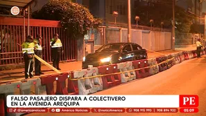 Falso pasajero dispara a colectivero en la avenida Arequipa en el Cercado de Lima. Foto y video: América Noticias