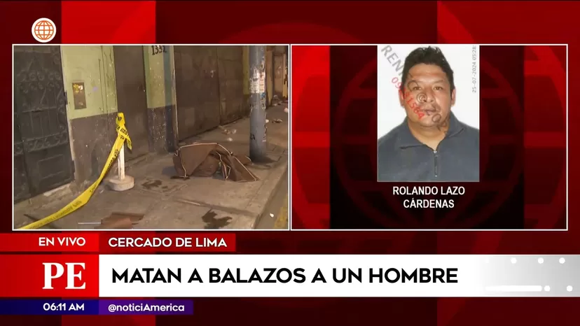 Cercado de Lima: Sicarios mataron a balazos a un hombre