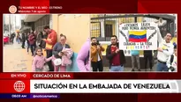 Situación en la embajada de Venezuela en Perú. Foto y video: América Noticias