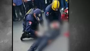 Delincuente quedó herido en la avenida Argentina del Cercado de Lima.