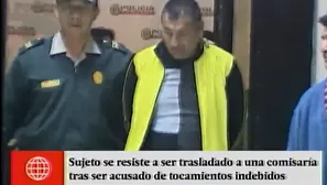 Sujeto fue acusado de tocamientos indebidos. Foto: captura de TV