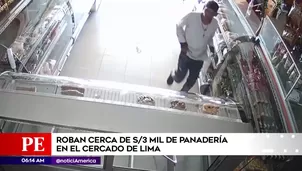 Robo en paadería de La Victoria. América Noticias