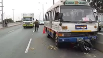 Cúster atropelló a trabajadora de limpieza. Foto: América Noticias