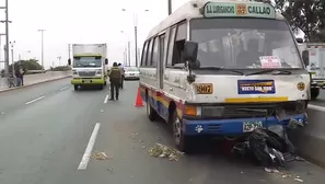 Cúster atropelló a trabajadora de limpieza. Foto: América Noticias