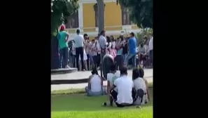 Cercado de Lima: Se registran aglomeraciones en Parque La Cultura. Foto: Canal N