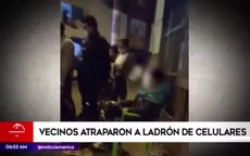 Cercado de Lima: Vecinos atraparon a ladrón de celulares - Noticias de cercado