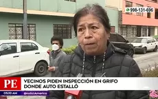 Cercado de Lima: Vecinos piden inspección en grifo donde auto estalló - Noticias de san-martin-de-porres