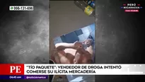 Captura de vendedor de droga en el Centro de Lima. Foto y video: América Noticias