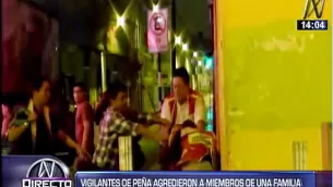 Familia fue golpeada por agentes de seguridad de una peña. Video: Canal N