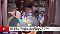 Realizaron operativo contra la inseguridad ciudadana. Foto: América TV