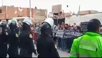 Pobladores protestan exigiendo justicia. Foto: captura de TV