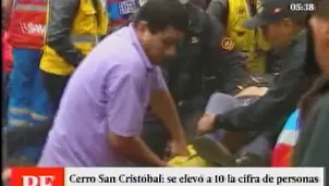 Tragedia en el cerro San Cristóbal. Video:América TV