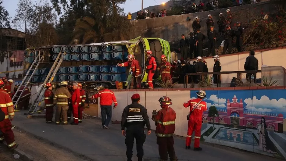 Accidente también dejó 59 personas heridas / Foto: ANDINA