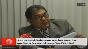 Abogado de la empresa Green Bus mostró documento firmado con la Municipalidad del Rímac. 