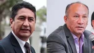 Vladimir Cerrón y Juan Silva. Foto: Andina. Video: Canal N