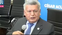 César Acuña, gobernador de La Libertad. Video: Canal N