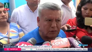 César Acuña, gobernador de La Libertad y líder de APP. Video: Canal N