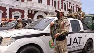 Luego de la declaratoria de emergencia en Trujillo y Pataz, se esperaba la presencia militar en la capital liberteña / Fuente: Andina