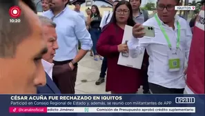 Cesar Acuña fue rechazado en Iquitos