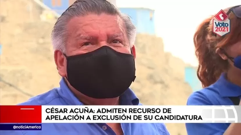 César Acuña: Admiten recurso de apelación a exclusión de su candidatura