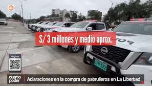 Aclaraciones en la compra de patrulleros en La Libertad. Foto y Video: Canal N 