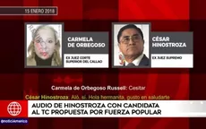 César Hinostroza: difunden audio del exjuez supremo con candidata al TC - Noticias de dorita-orbegoso