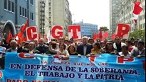 Marcha de la CGTP. Foto: Andina