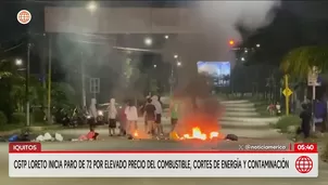 CGTP Loreto inicia paro de 72 horas en Iquitos. Foto y video: América Noticias