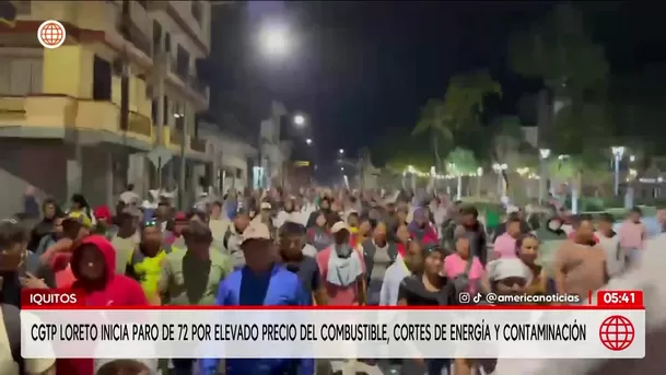 CGTP Loreto inicia paro de 72 horas en Iquitos. Foto: América Noticias