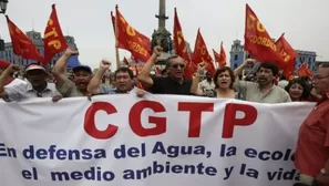 Marcha de la CGTP. Foto: Perú21