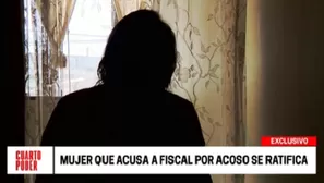 Mujer que acusa a fiscal por acoso en Amazonas se ratifica en su denuncia. Foto: América TV