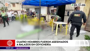 Múltiple asesinato en Chaclacayo. Foto y video: América Noticias