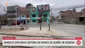 Chaclacayo: Dueño de bodega pierde dedos tras estallar explosivo/ América Noticias