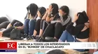 Liberan a todos los intervenidos en el 'búnker' de Chaclacayo