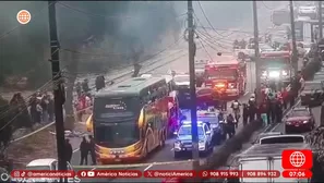 Chaclacayo: un muerto y heridos deja múltiple choque en carretera. Foto y video: América TV