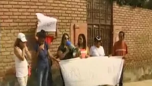 Vecinos protestan por presencia de Osmán Morote. Foto: captura de TV