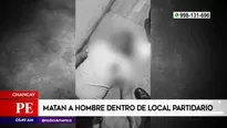 Hombre quedó tendido dentro del local de campaña de un partido político.