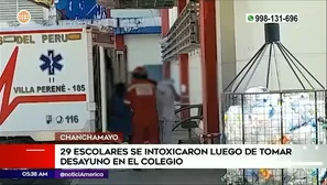 Intoxicación en colegio de Chanchamayo. Foto y video: América Noticias