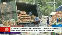 Camión se despisto en la Carretera Central cuando se dirigía a Lima. Foto y video: América Noticias