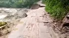 Chanchamayo: Un cerro se derrumbó por las fuertes lluvias