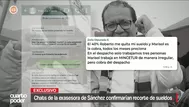 Chats de la exasesora de Sánchez confirmarían recorte de sueldos