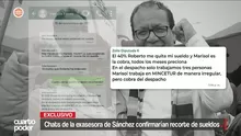 Investigación salpica a Roberto Sánchez tras hallar chats sobre un esquema de recorte de sueldos a exasesora. Video: Cuarto Poder