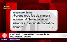 Chats de los ministros la mañana del fallido golpe de Estado - Noticias de acribillan