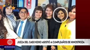 El juez César Hinostroza con otras magistradas entre las que está Jéssica León, quien verá apelación de Keiko . Foto: captura de