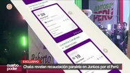 Chats revelan recaudación paralela de Juntos por el Perú
