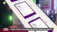 Chats revelan que el partido Juntos por el Perú realizó una colecta paralela y no fiscalizada de fondos para financiar impugnaciones de actas electorales. Video: Cuarto Poder